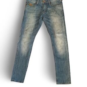 Vintage SuperDry Copper Black Standard Skinny Denim Jeans Men's distressed 34x32